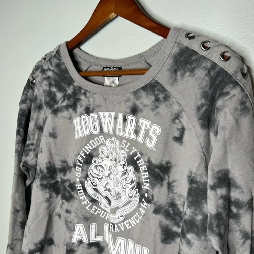 Harry potter girls kids Hogwarts Alumni tie dye long sleeve sweatshirt large